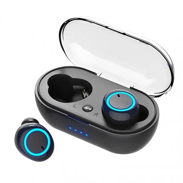 NEW TWS Bluetooth Earphone 5.0 Wireless Headset IPX6 Waterproof Deep Bass Earbuds True Wireless Stereo Headphone Sport Earphones